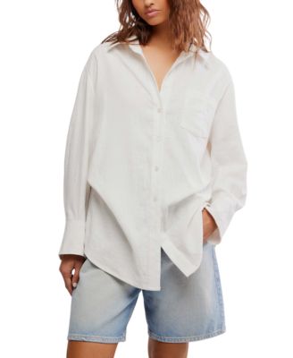 Free People - Women's Tailored Button-Front Shirt