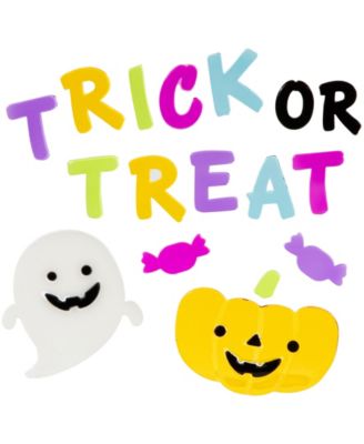 Double Sided Halloween Gel Window Clings, Set of 4