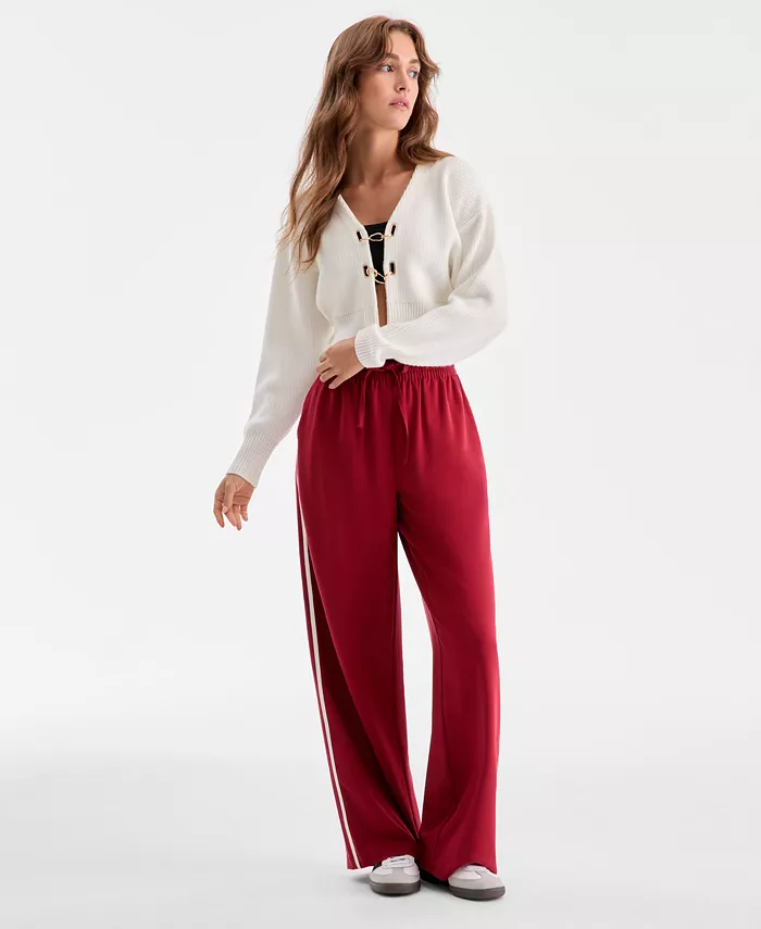 Women's High-Rise Side-Stripe Track Pants