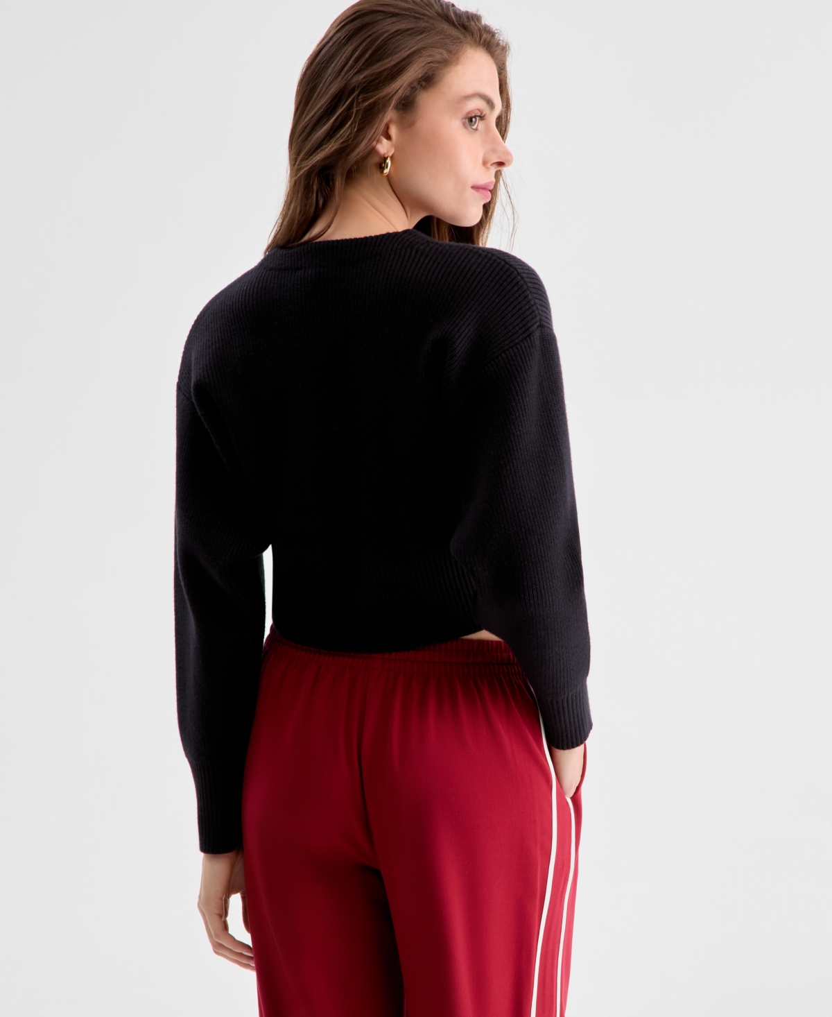 Bar Iii Women's Long-Sleeve Hardware Cardigan, Exclusively at Macy's
