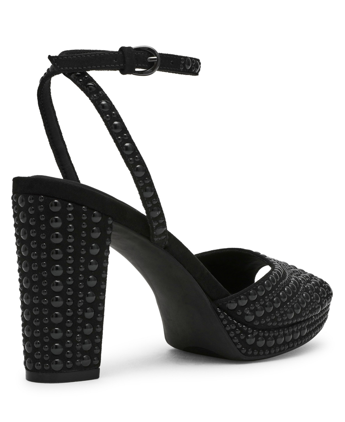 Anne Klein Vanna Ankle Strap Platform Sandal In Black