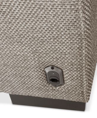 Miren 5-Pc. Fabric Chaise Sectional with 2 Power Headrest Recliners, Exclusively at Macy's