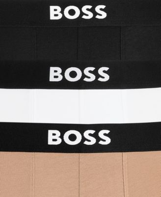 Men's 3-Pack Solid Logo Trunks