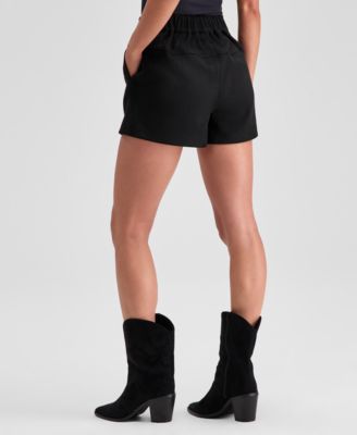 Women's Faux-Suede Belted Shorts, Macy's Exclusive