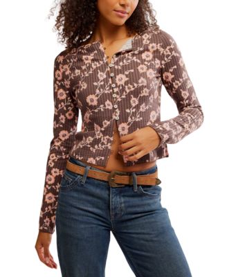 Free People - Women's Printed Tilly Long Sleeve Shirt