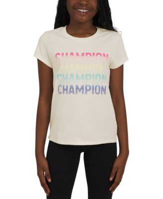 Champion - Big Girls Short-Sleeve Logo Graphic T-Shirt