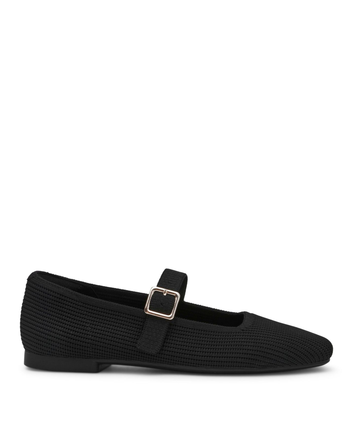Женские балетки Anne Klein Mabel Knit Mary Jane Flats, цвет: Чёрный, вариант 1 — фото 2