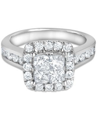 Diamond Princess Quad Cluster Halo Bridal Set (2-1/4 ct. t.w.) in 14k White Gold