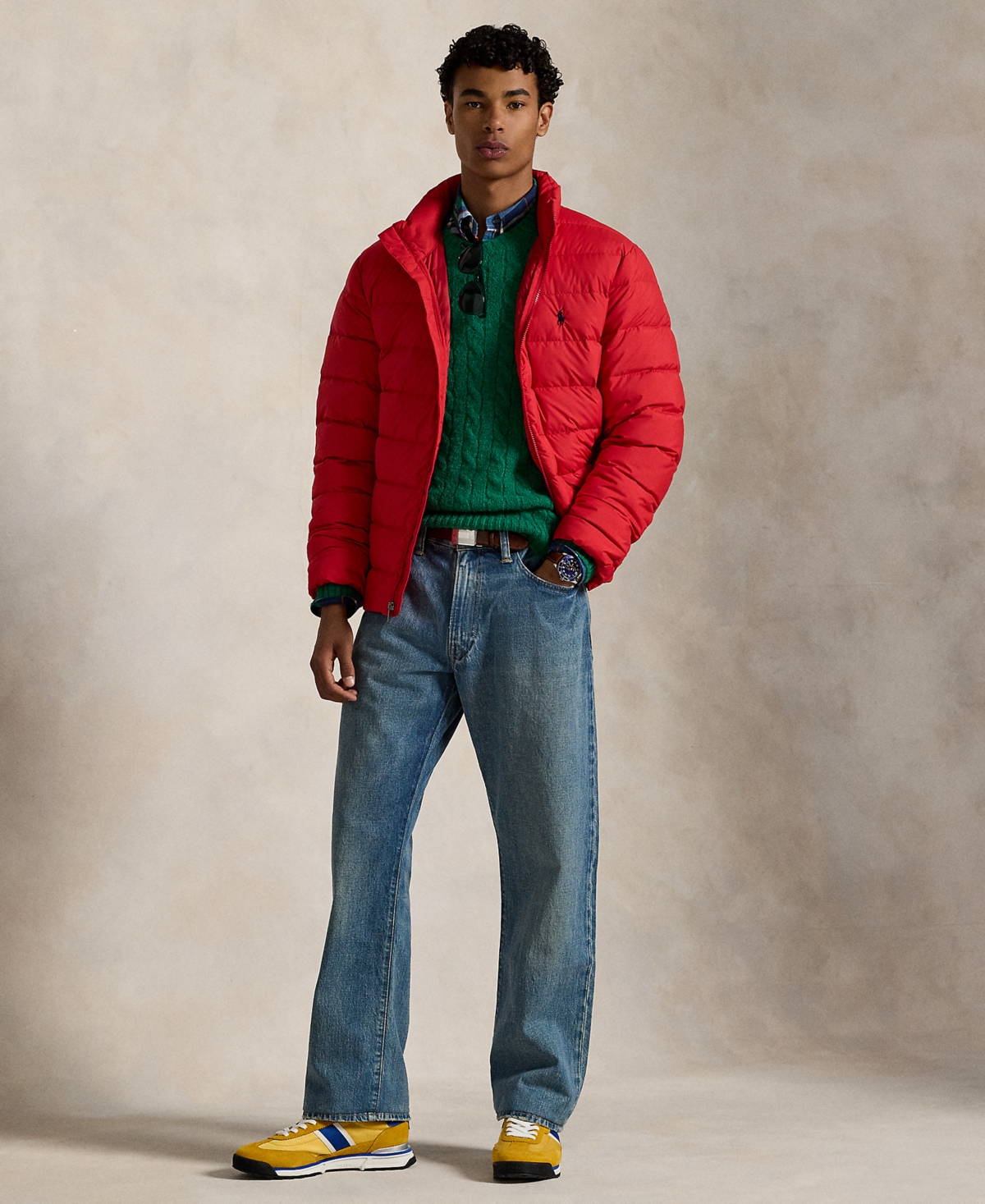 Polo Ralph Lauren Men's The Colden Packable Matte Jacket In Red