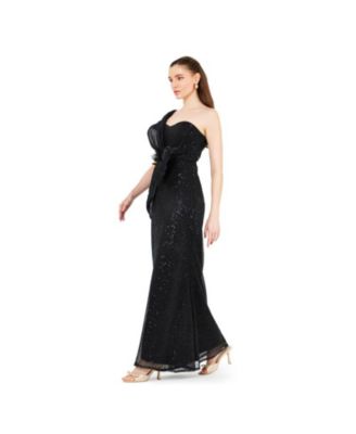 Embellished Sequined Jersey Gown