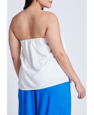 Women's Plus Size Embroidered Column Top