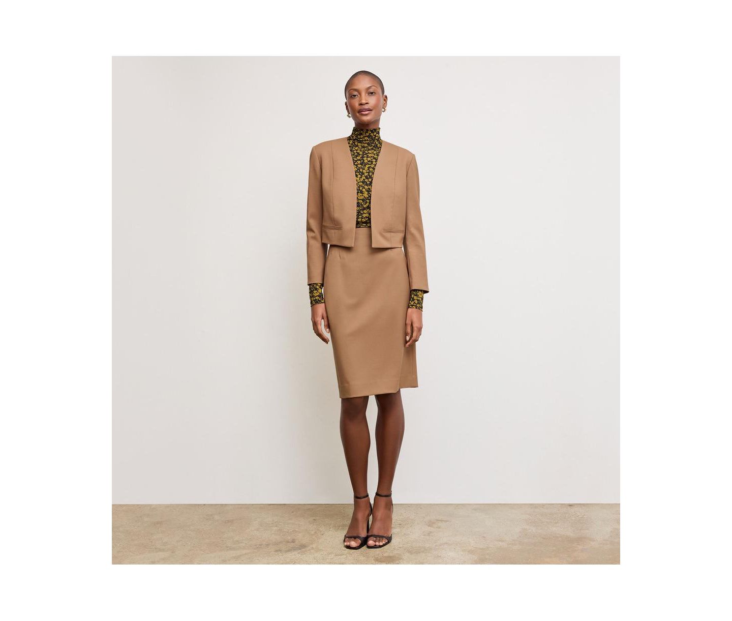 Женская куртка M.M.LaFleur Neale Jacket - Wool Twill, цвет: Верблюжий — фото 2