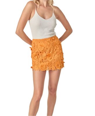 Women's Floral Lace Mini Skirt