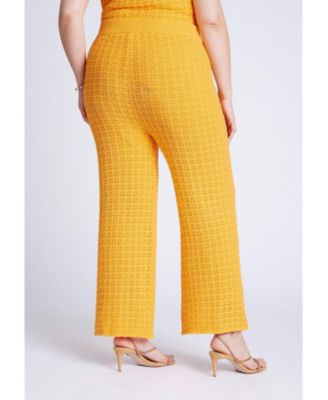 Women's Plus Size Crochet Knit Pant