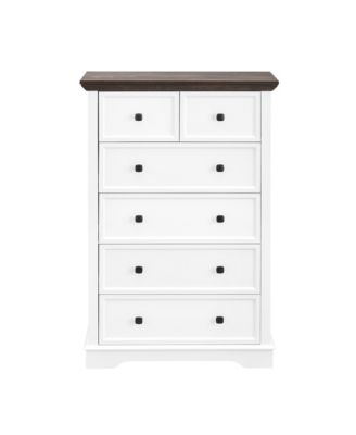 Tall Bathroom Cabinet Closet Organizers Storage Clothes with 6 Drawers