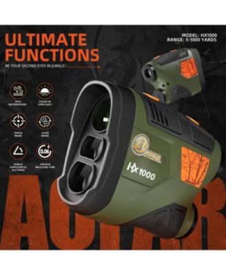 Hx1000 Range Finder for Hunting Archery, 1000 Yards w/ Angle and Horizontal Distance, Shooting Rangefinder for Rifle. Range, Scan, Speed Mode