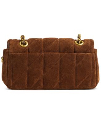 Quilted Tabby Small Suede Shoulder Bag 20