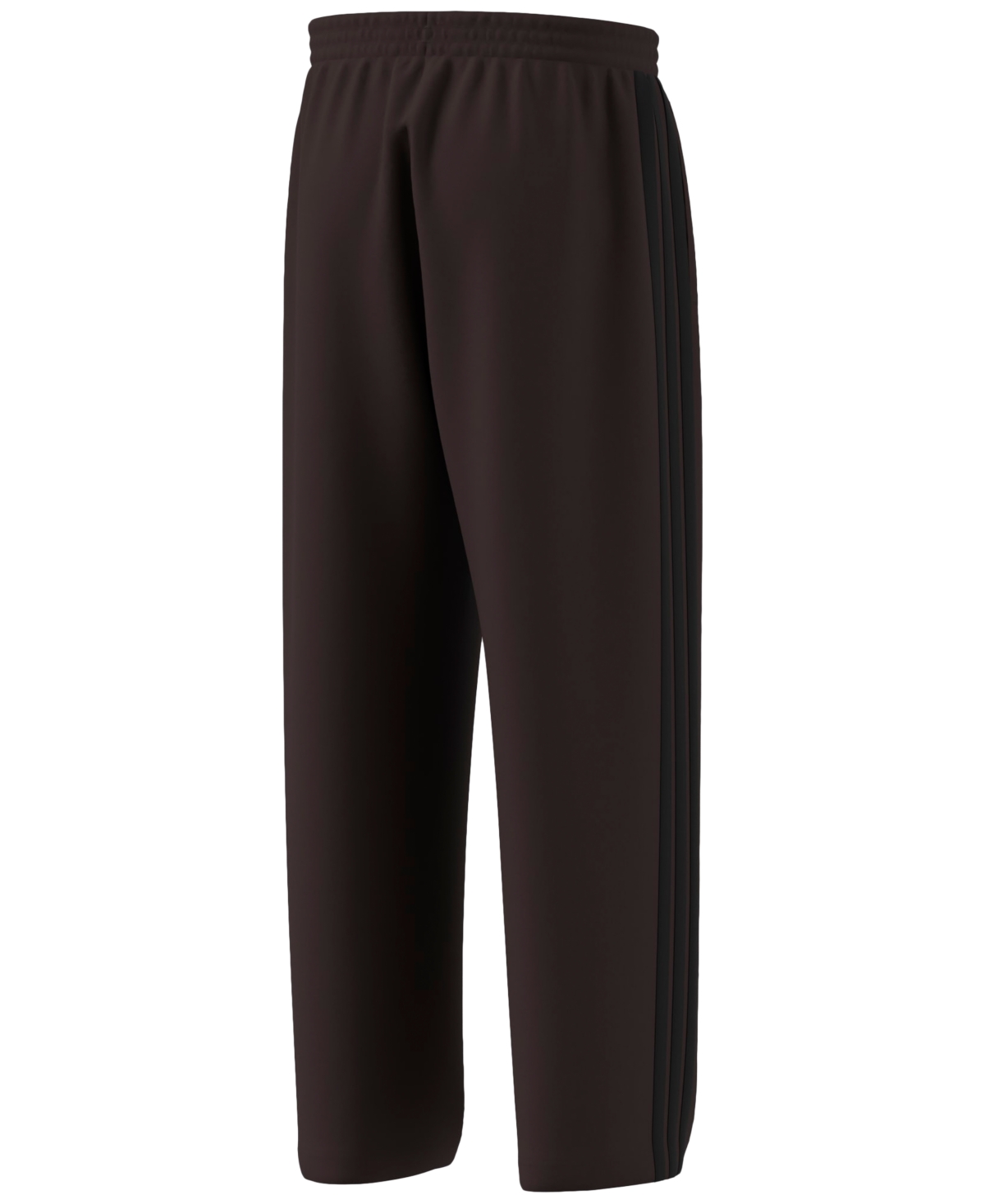 Adidas Originals Men's Wide-leg 3-stripes Fleece Pants In Brown