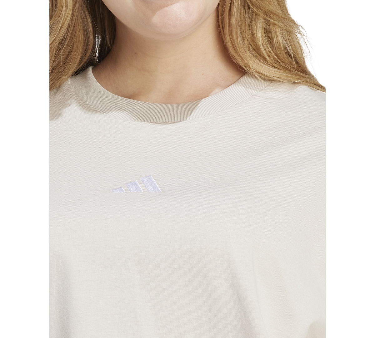 Adidas Originals Plus Size Essentials Logo T-shirt In White