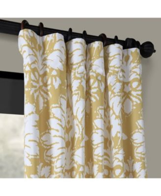 Floral Printed Cotton Room Darkening Curtain