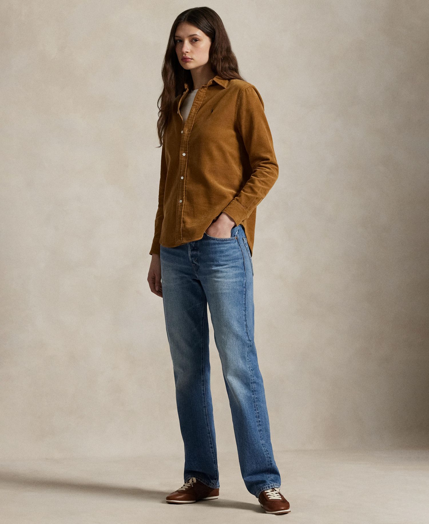 Women's Classic-Fit Cotton Corduroy Shirt