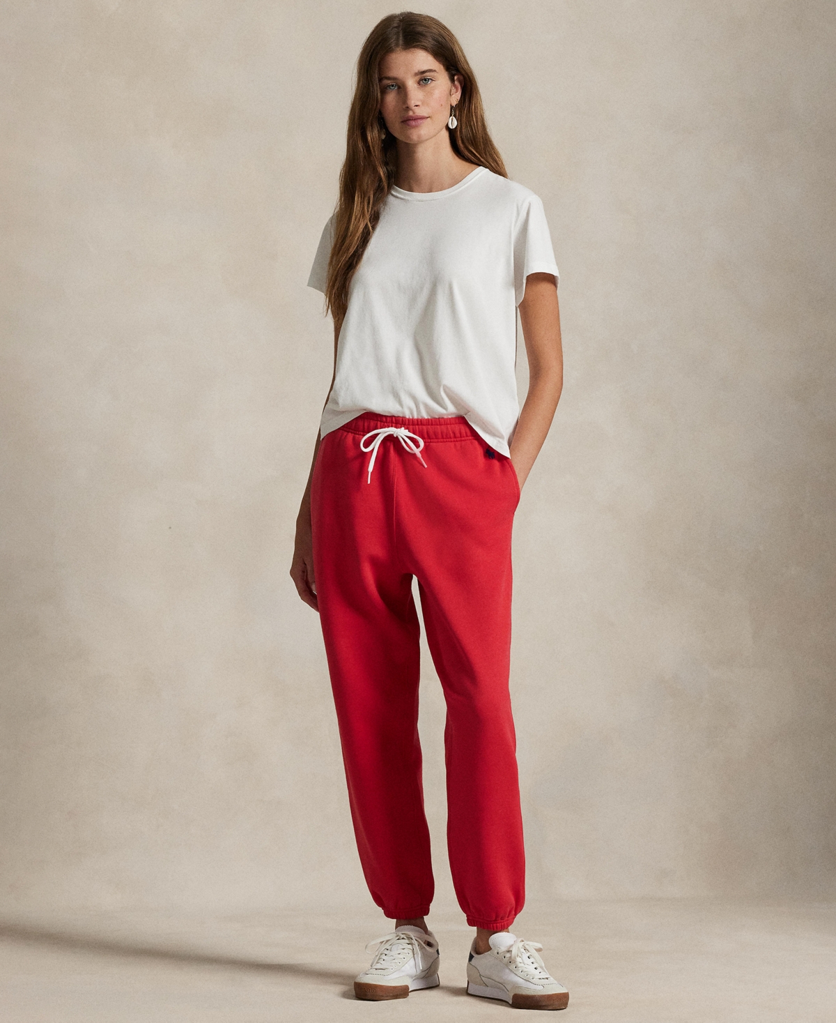 Polo Ralph Lauren Women's Fleece Drawstring Sweatpant In Red
