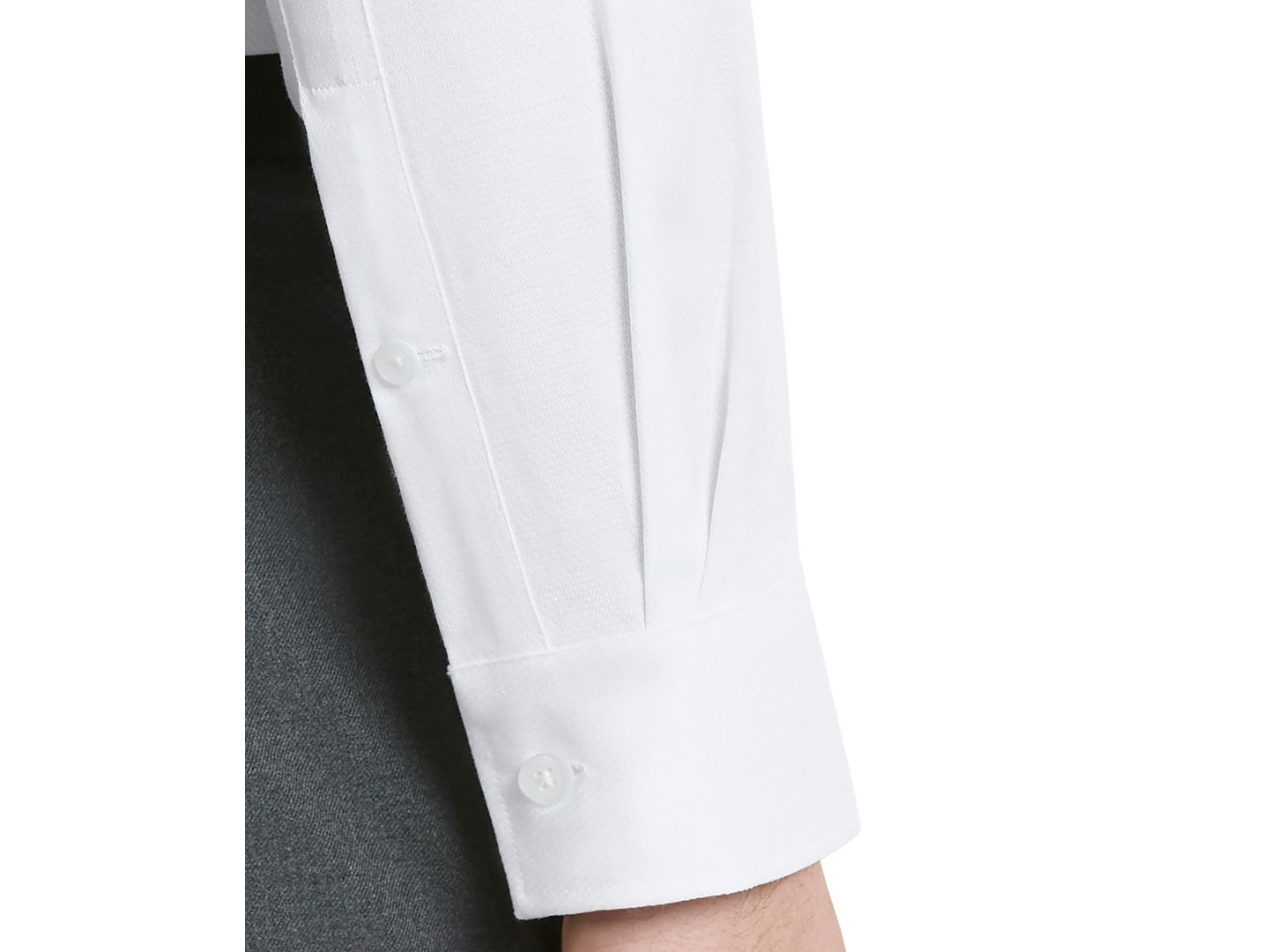 Мужская рубашка Michael Kors Comfort Stretch Dress Shirt, Regular & Slim Fit, цвет: Белый — фото 3