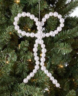 Gilded Glamour Pearl Bow Ornament, Macy's Exclusive