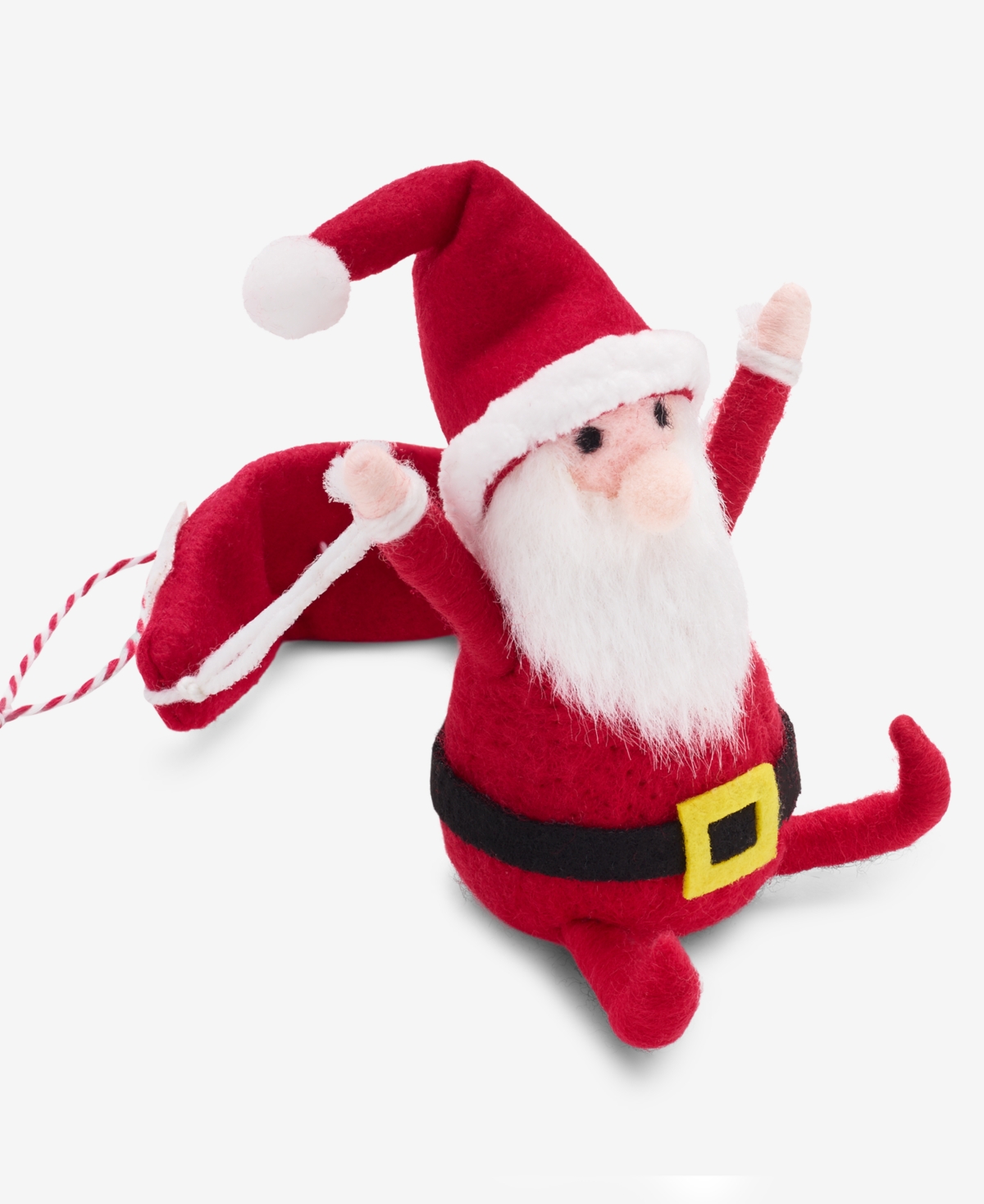 Holiday Lane Tiny Tidings Parachute Santa Ornament, Macy's Exclusive In Transparent