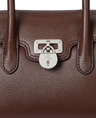 Lauren Ralph Lauren Tanner Small Pebbled Leather Satchel