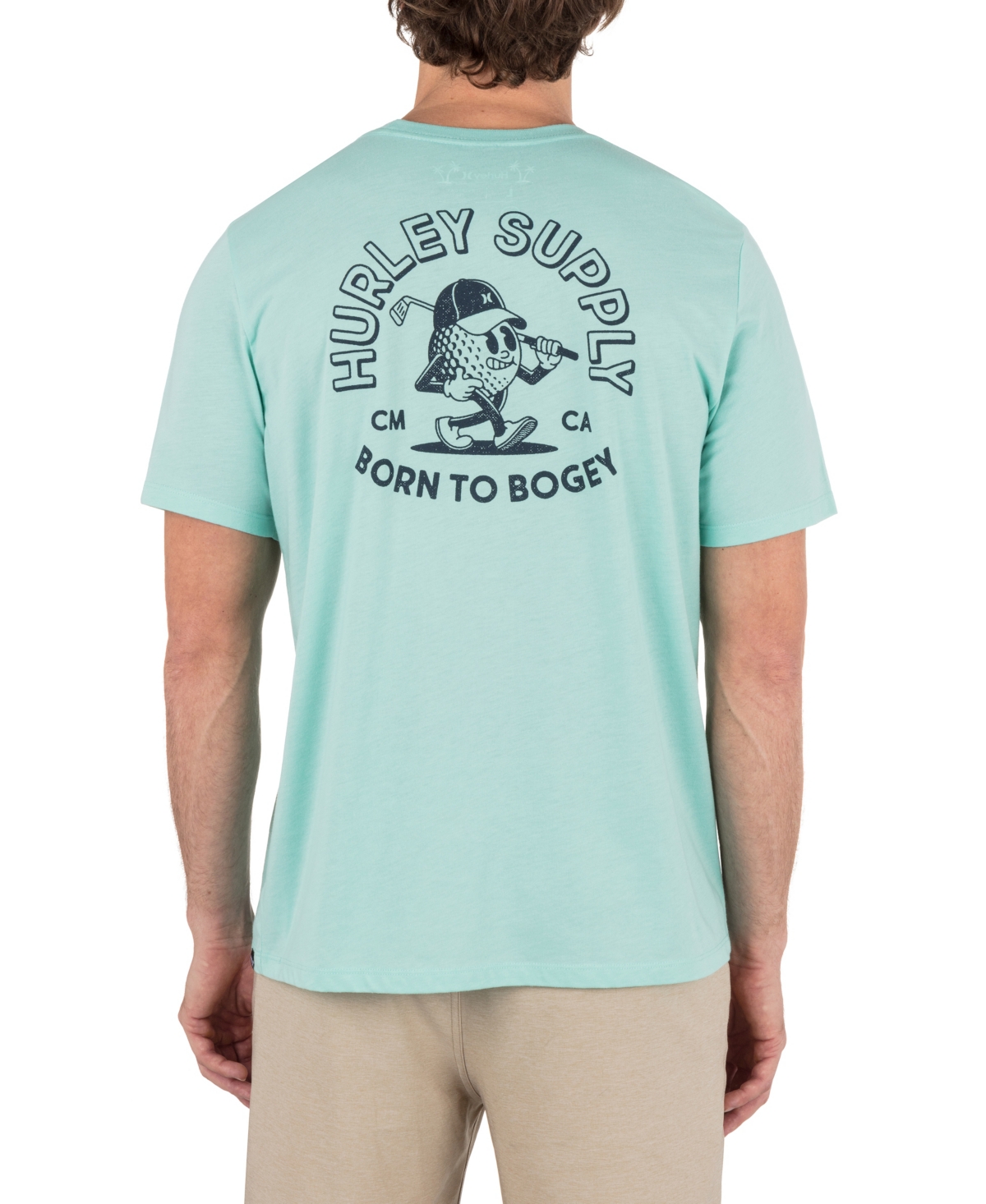 Hurley Men's Born To Bogey Short Sleeve T-shirt In Blue