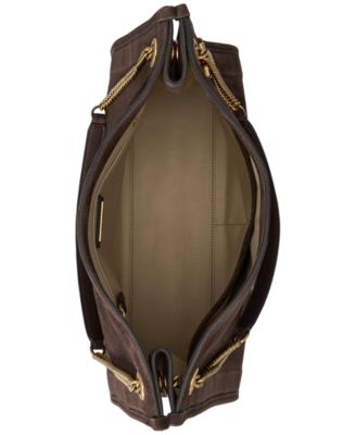 Suede Large Bradley Shopper Tote Bag