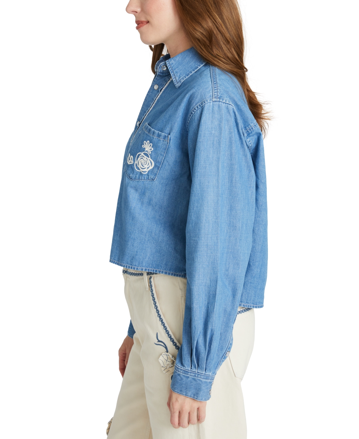 Driftwood Women's Dani Cotton Cropped Shirt