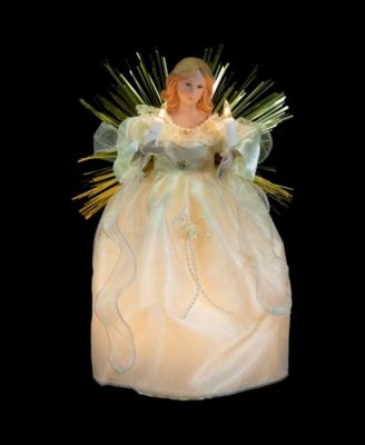 10.5" Angel with Candle Lighted Christmas Tree Topper