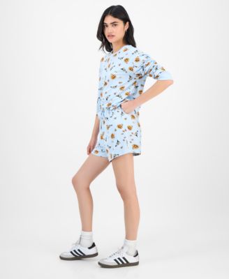 Juniors' Peanuts Woodstock Halloween Lounge Shorts