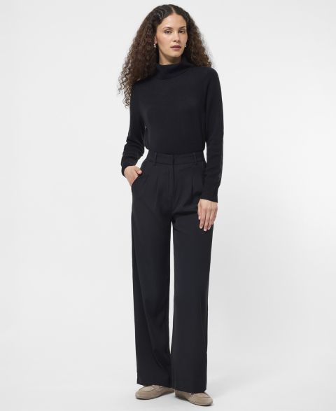 Женские брюки French Connection Harrie Wide-Leg Suiting, цвет: Чёрный