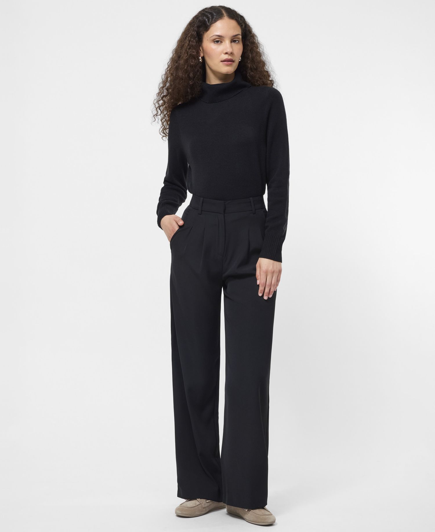 Women's Harrie Wide-Leg Suiting Pants