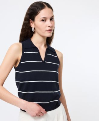 Women's Sloane Collared Sleeveless Top