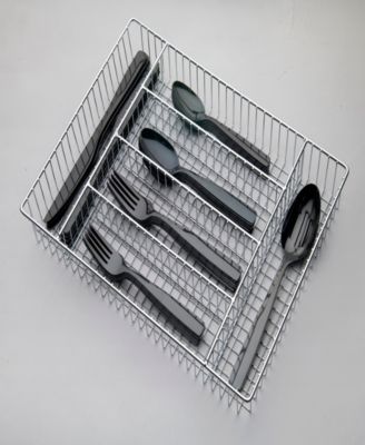 Kaede 42-Pc. Flatware Set with Wire Caddy, Service for 8