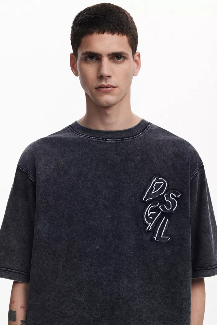 Men's Denim T-shirt Mickey Mouse - thumbnail 6