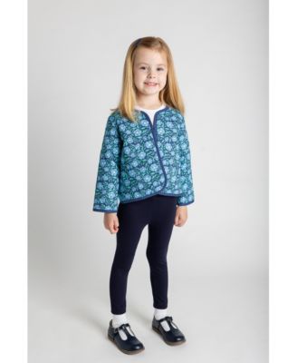 Big Girls Floral Print Quilted Jacket