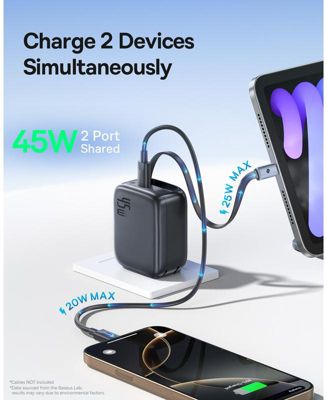 Baseus Enercore with Single Retractable USB-C Cable Charger 45W