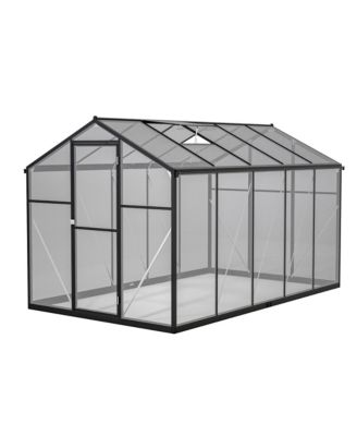 6'x12' Thick Polycarbonate Greenhouse with Double Flush Door