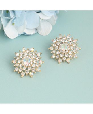 Women's Snowflake Stud Earrings