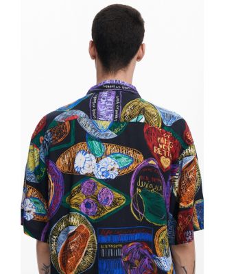 Men's Short-sleeve shirt with fruits