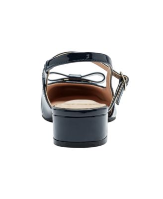 Women's Adana Bow Slingback Block Heel Pumps