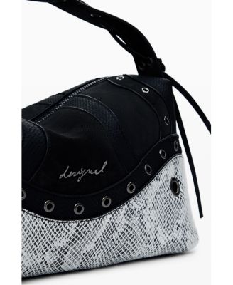 Women's Medium studded snake bag