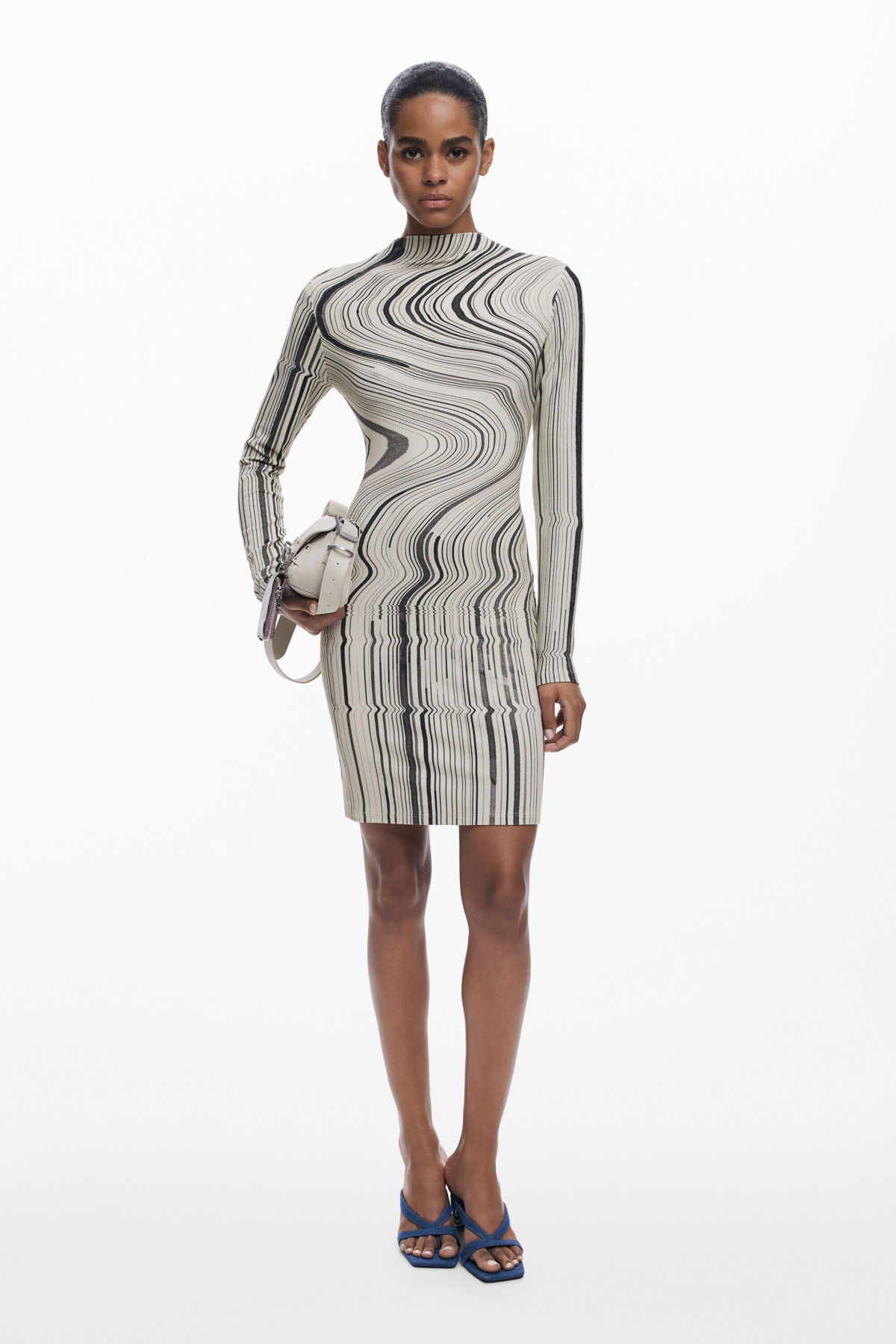Desigual Women's Wavy striped dress