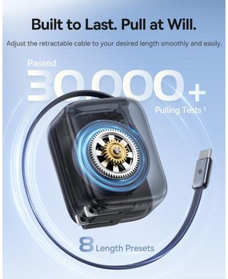 Enercore with Single Retractable USB-C Cable Charger 67W