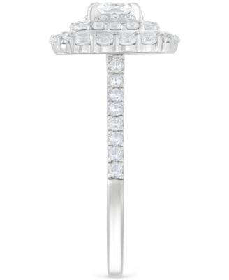 Diamond Princess Triple Halo Bridal Ring Set (1-1/2 ct. t.w.) in 14k White Gold